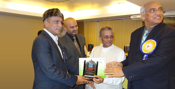 Mother Teresa Excellence Award presented to Adbul Ghani, Chairman of AADS Education